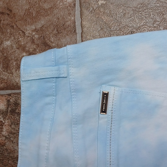 White House Black Market Light Blue Skimmer Pants Size 2 Zippered Ankles Hems - Picture 7 of 8